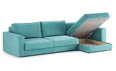 Диван угловой Ларсон 3М Nordic 71 аквамарин - превью 3